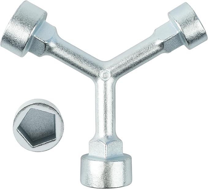 MKH10820 Meter Box Key Wrench Set (1.2"/1.5"/1.5") for Water Meter Boxes, Valve Shut-Off, and Electric Meters - Heavy Duty Steel Construction