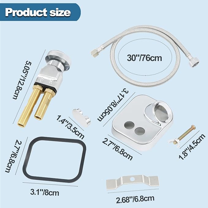 Shampoo Bowl Vacuum Breaker Kit 7Pcs Shampoo Bowl Faucet Salon Sink Replacement Parts