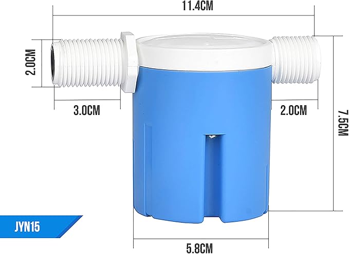 1/2" Automatic Water Level Control Valve - Inside Type, Float Valve for Water Tank, Solar Energy, Auto Pot, Aquarium