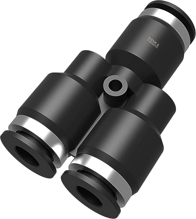 Utah Pneumatic 1/4 Push To Connect Fittings Y Air Splitter Union Air Line Fittings Quick Connect Air Hose Pneumatic Fittings 5 Pack