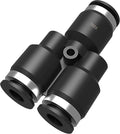 Utah Pneumatic 1/4 Push To Connect Fittings Y Air Splitter Union Air Line Fittings Quick Connect Air Hose Pneumatic Fittings 5 Pack