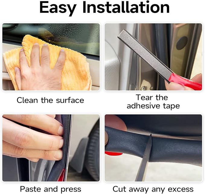 D Shape Rubber Seal Strip,3/4" Large Door Weather Stripping Self-Adhesive EPDM Rubber,Automotive Weather Stripping for Fill Gaps, Apply to Car,Truck,RV,Boat and Home Application (6Ft)
