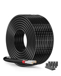 UL2464 Certified 24 AWG Stranded Wire - 2-Conductor 82.02FT Flexible Low Voltage Cable with Tinned Copper Conductors | Compatible with 5V/12V/24V LED Strips, Automotive Electronics