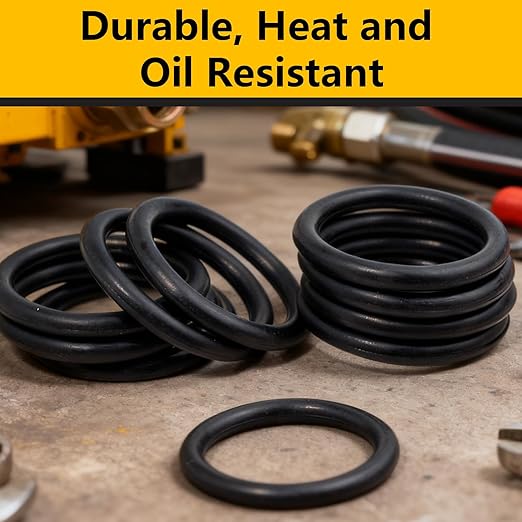 826 Pcs Universal O-Ring Kit - Metric & SAE Standard 70A Durometer O Ring Assortment Kit for Auto Engines, Hydraulic Cylinders, Chemical Plumbing, Fuel Systems with 4 Pick Tools