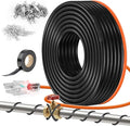115FT（3FT-200FT） Pipe Heating Cable for Pipe Freeze Protection, Heat Cable for Water Pipes(Metal and Plastic), Pipe Heat Tape Keeps Water Flowing at -40°F 5w/ft, 120V Plumbing fixture