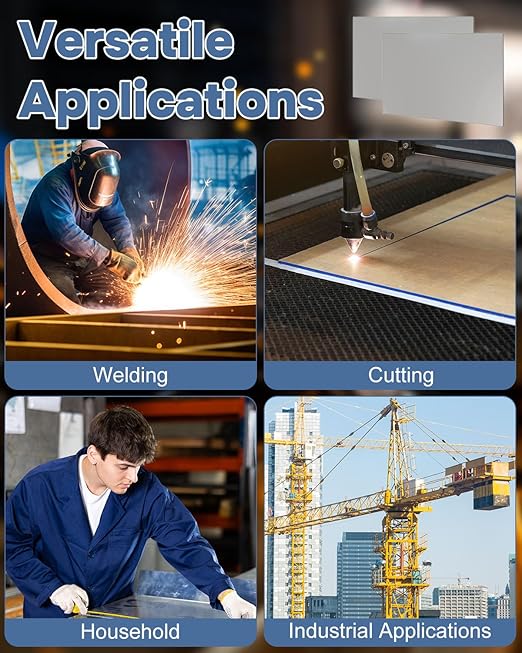 2 Pcs Hot Rolled Steel Plate, 1/8 Metal Sheet A36 Steel Sheet, 8'' x 10'' Steel Sheet Metal for Structural Support and Industrial Use