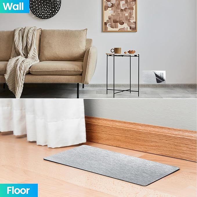 Magnetic Vent Covers, Extra Strong Magnets, Silver 8" x 12" (3 Pack) Ultra Thick 60mil, Complete Seal, Air Vent Covers for Home Floor, Ceiling, Wall Registers, HVAC, AC, RV, and Heater Vents