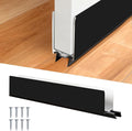 1" x 36" White Aluminum Storm Door Sweep Replacement Weatherproof Bottom Seal for Security Doors (1, Black)