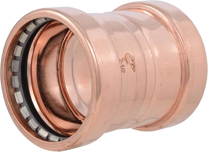 SharkBite 2-1/2 Inch Coupling, Copper Press Plumbing Fitting, UPR0167