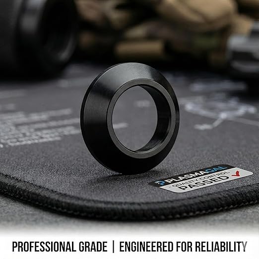 5/8 x 24 Crush Washer 5 Pack Black Steel Precision Spacers Anti Corrosion for Threaded Platforms Fits 5/8x24 5/8 24 0.625x24 Threads Machined for Secure Alignment Durable Conical Design