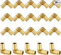 20-Pack EFIELD Pex Crimp Brass Fittings 3/4-Inch X 3/4-Inch Elbow for Pex Pipe/Tubing Connection, NSF/ANSI 61,(PEX1807058)