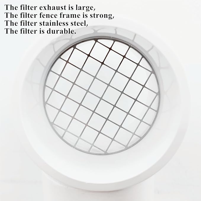 PVC Vent Cap 1 pcs for 3" Schedule 40,PVC Termination Cap,Vent Cover Screen,Round Furnace PVC Pipe Stainless Steel Roof Vent Cap,Installation not Required That PVC Elbow,or Coupling