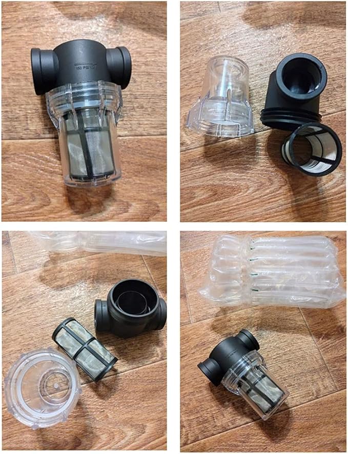 Pipeline Filter,Inline Mesh Screen, 1pcs Garden Watering Filter, 1/2" 3/4" 1" Plastic Irrigation System Impurity Prefilter Aquaculture Household Water Pipe Strainer (Color:40 mesh, Size:3/4") ( Color