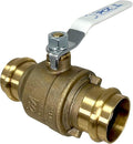 PROCURU 1-Pack 4-Inch (4") Press Copper Ball Valve, Heavy Duty Brass Body, Full Port, LF Certified Safe (3BP400-1P)