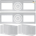 12 Pcs New Construction Mounting Plate 3/4/6 Inch LED Recessed Lighting Kits Shallow Recessed Lighting Housing Flat Steel Rough in Bracket Fixture for LED Light Bar