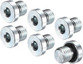 1-Pack M12x1.5mm Inner Hex Head Pipe Fitting Plug, Carbon Steel Sensor Socket Plug with Seal O-Ring for Terminate Pipe Ends/High Pressure Washer, Sealing Screw