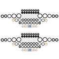 B-6RK Faucets Repair Kit for T&S Brass Standard Type Compression Cartridges & Spray Valves - 2 Pcs