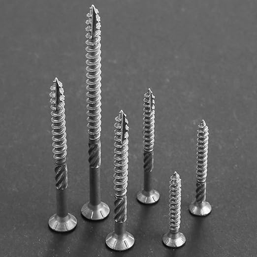 #8 * 1-5/8" 304 Stainless Steel Deck Screws, (3300pcs) 15 lbs.Exterior Wood Screws, Rust Resistant epoxy Coated, Bronze, T20 Star Bit