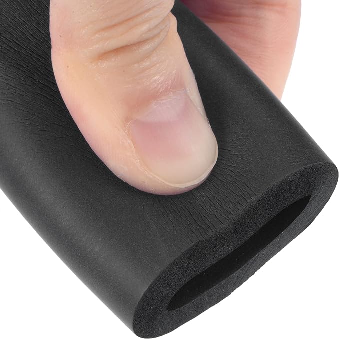 uxcell Foam Tubing for Handle Grip Support, Pipe Insulation, 18mm ID 30mm OD 1m Length Black