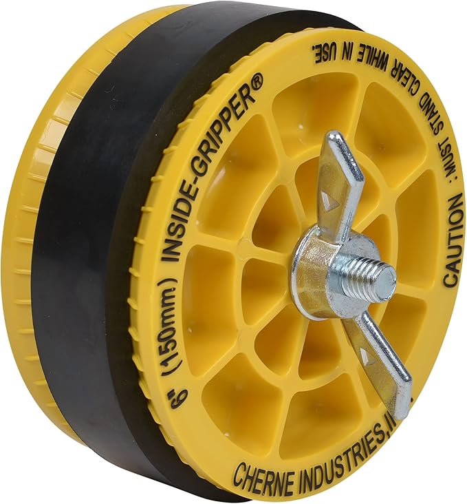 Cherne 270253 Mechanical Test Plug Inside Of Pipe Gripper, 6"