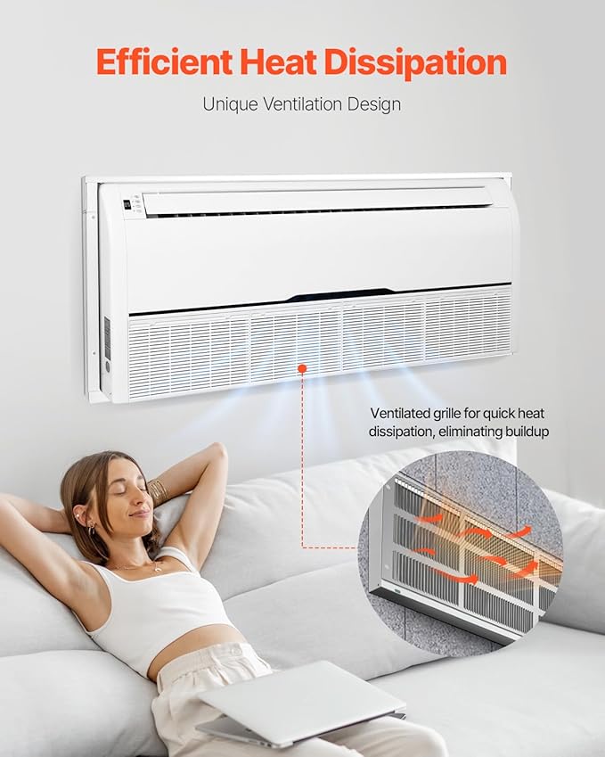 VEVOR Air Conditioner Wall Sleeve, 42 in Through The Wall Air Conditioner Sleeve, Exterior Grille, Wall AC Sleeve, Fit Most Brands of Through The Wall Air Conditioner, Durable and Weather-Resistant
