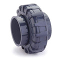 Hydroseal PVC Pipe Fitting, 4" Union Jetstream, Schedule 80, Grey, EPDM O-Ring, Socket x Socket, F1970, SCH80 (4")