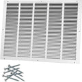 25"W x 20"H [Duct Opening Size] Steel Return Air Grille, Air Return Vent Cover for Ceiling and Sidewall - HVAC Air Vent Covers - [Outer Dimensions: 26.75"W x 21.75"H]