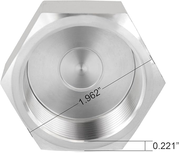 Stainless Steel 304 Hex End Cap 1-1/4" NPT Female Pipe Fitting 1pc