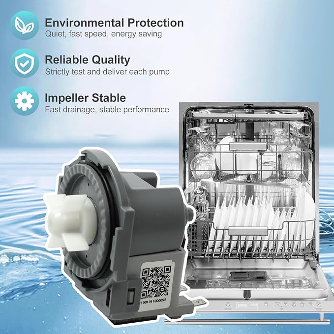 【2025】Upgraded DD81-01527A D.I.Accessa Original Equipment Manufacturer (OEM) Part Drain Pump Motor Replacement for Samsung Dishwasher DW80R5061 DW80R5060 Series（100% Authentic - No imitation）
