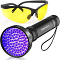 Vansky Air Conditioner Leak Detection: 100 LED Car AC UV Dye Leak Detector Kit with Protective Glasses - Automotive Professional Tool