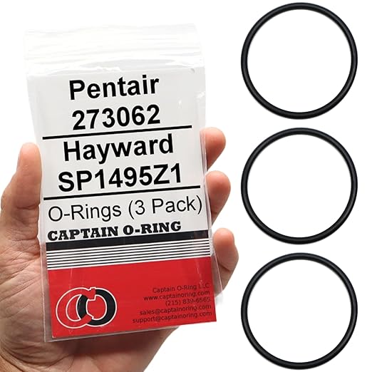 Captain O-Ring – Replacement 273062 / SP1495Z1 Union O-Rings for Pentair, Hayward, Waterway and More (3 Pack)