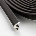 Weather Stripping Door Seal Strip Soundproof "Q" Foam Weather Stripping for Door Frame, Exterior Door Weather Stripping for Large Gap, Easy to Install（Brown, 50FT)