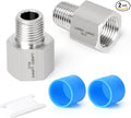 TAISHER 2PCS Forging of 316L Stainless Steel Pipe Fitting, Reducer Adapter, 3/8" NPT Male x 3/4" NPT Female, Reducing Pipe Adapter Fitting