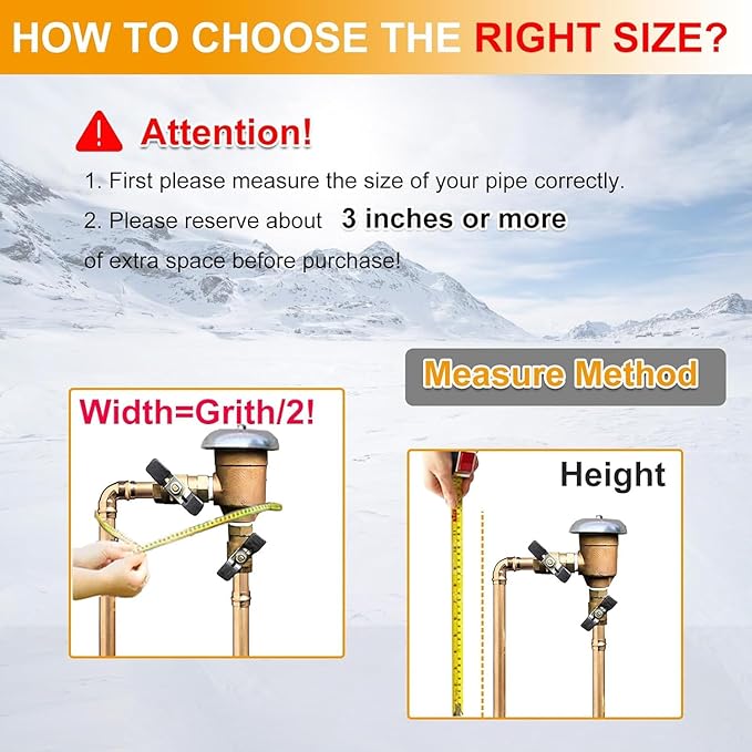 Backflow Preventer Cover Insulated (5˚F) - 24"W x 36"H Backflow Cover for Winter Pipe Freeze Protection - Sprinkler Covers for Outside with 7 Layers Fabric Double Wall Insulation Cover