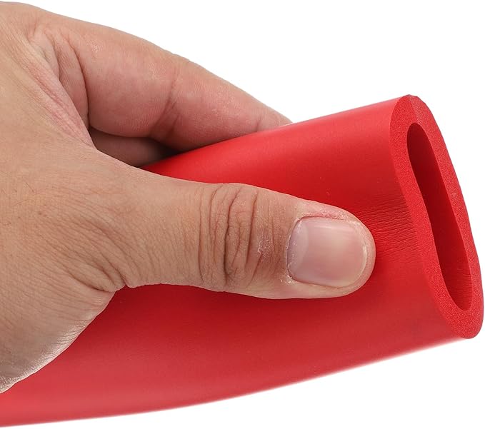 uxcell Foam Tubing for Handle Grip Support, Pipe Insulation Outside Pipe Lagging, 32mm(1 1/4") ID 44.5mm(1 3/4") OD 1m Red