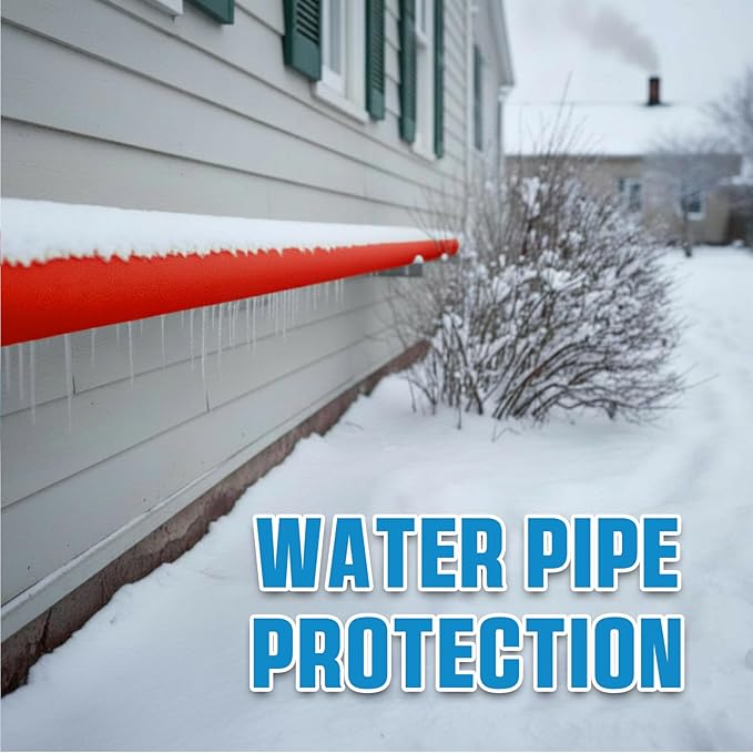 Hanaive 6 Pcs 40 x 4.1 Inch Jumbo Pool Noodles Pre Slit Clamp Foam Protection Insulation Tubes for Padding Large Foam Tube for Swimming Floating Craft Projects Padding Bumper(Red)
