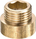 YOKIVE Extension Pipe Fitting, G1/2 Female to G1/2 Male Thread Reducer Adapter Connector, Great for Bathroom Pipe Device, Water Pipe (Golden, 10-mm)