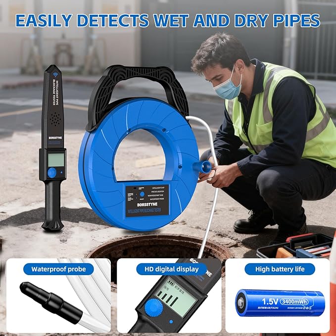 Pipe Locators Precision Blockage Detector for Water pipes underground pipes PVC pipes metal pipes Wall pipes