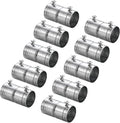 uxcell EMT Coupling, 27mm(1 1/16 inch) EMT Set Screw Coupling Conduit Fittings 53mm Length Electrical Conduit Pipe Connector 0.7mm Wall Thick, 10 Pack