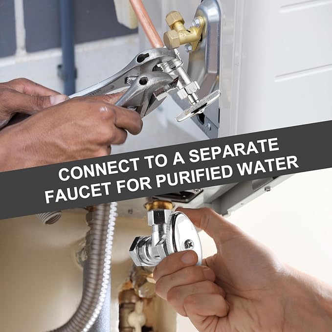 20 Pack Angle Stop Valves, 1/2" Nominal (5/8" OD) Push x 3/8" OD Compression, 1/4 Turn Water Shut Off Valves Brass Push-to-Connect Plumbing for PEX Pipe, Copper, CPVC