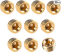 1/8" NPT Male Plug Fitting Set, 10 PCS Brass Plug Hex Counter Sunk Plug for Closing the End of, Internal Hex Socket Thread Socket Plug Kit