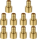 (10 Pack) Lidertik Copper to Pex Fittings 1/2 inch, 1/2" Pex F1807 x 1/2" Female Sweat Adapter Brass