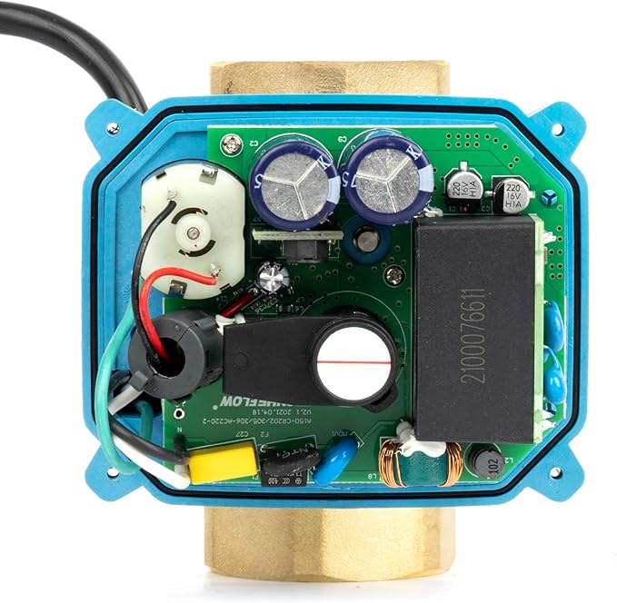U.S. Solid 2" Motorized Ball Valve with US Plug 110VAC Brass Electrical Ball Valve, IP67, Manual Override, Direction Display Auto Return, Normally Closed, IP67