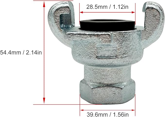 NPT Iron Air Hose Fitting，Universal Coupling，Chicago Fitting (0.75, NPT Female)