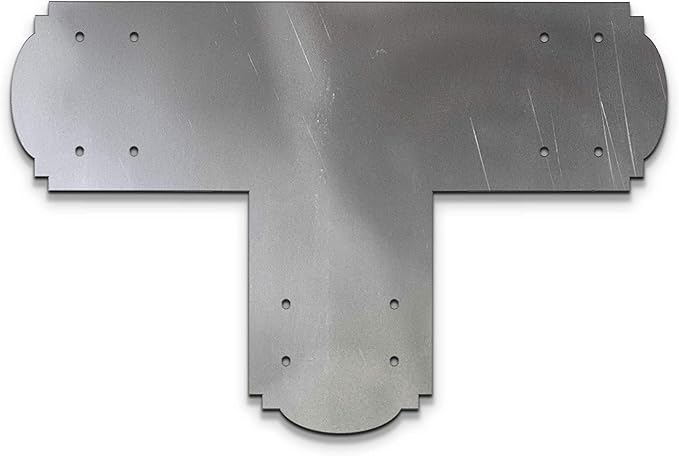 6" Decorative Design Tee Bracket for 6x6 Post, 6 Inch T Bracket Bolt Plate, T Support Bracket, Pergola Bracket, 6 inch, Truss Plate