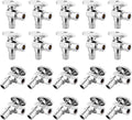 20-PCs HeSun Expansion Pex Angle Stop Valve, 1/2" Pex-a x 3/8" OD Compression Outlet, 1/4 Turn Shut Off Valve for Bathroom,ASTM F1960(VALVE094-20)