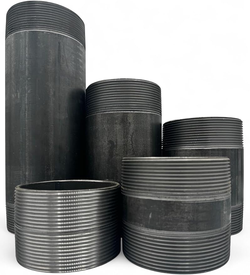 Steel Pipe Nipple | Standard Black BW | Threaded Both Ends | Schedule 40 (4" x 6")