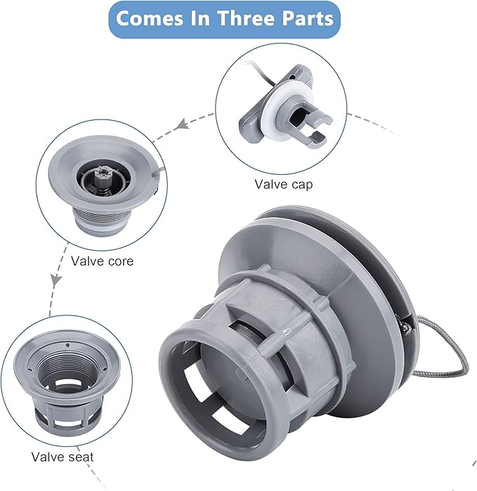 Inflatable Boat Valve Gasket, Air Track Valve, Air Track Air Plug, Kayak Air Valve, Inflatable Boat Valve for Kayak Canoe Inflatable Boat Dinghy