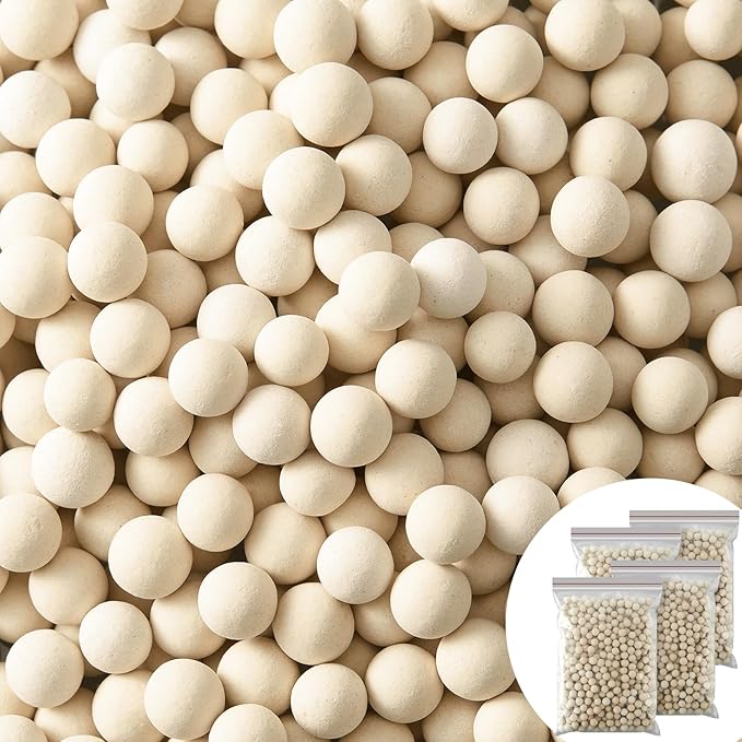Timgle 4 Bag 3.3 lb Refill Condensate Neutralizer 7-8 mm Pickling Waste Liquid Neutralizer Acidic Water Increases Alkalinity Total 13.2 lb Weight Condensing Water Heater Condensate Neutralizes Balls