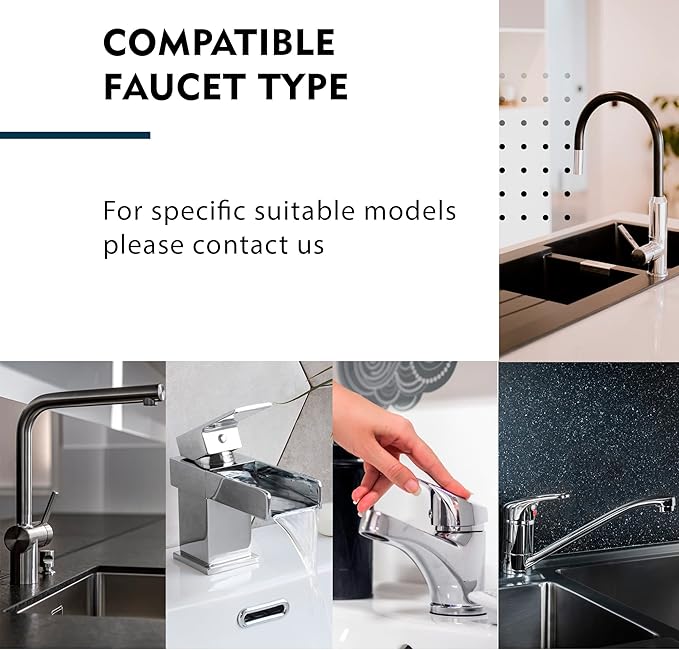 35mm Faucet Cartridge, CUPC Certified, Single Handle Kitchen Basin Shower Faucet Parts, Bathroom Ceramic Faucet Valve, Replaces Glacier Bay OEM models 169-640, 704-612 & 704-615
